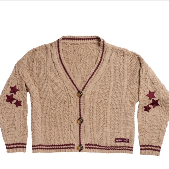 Taylor Swift Sweaters - BIG ISO of authentic beige limited holiday edition Taylor swift cardigan